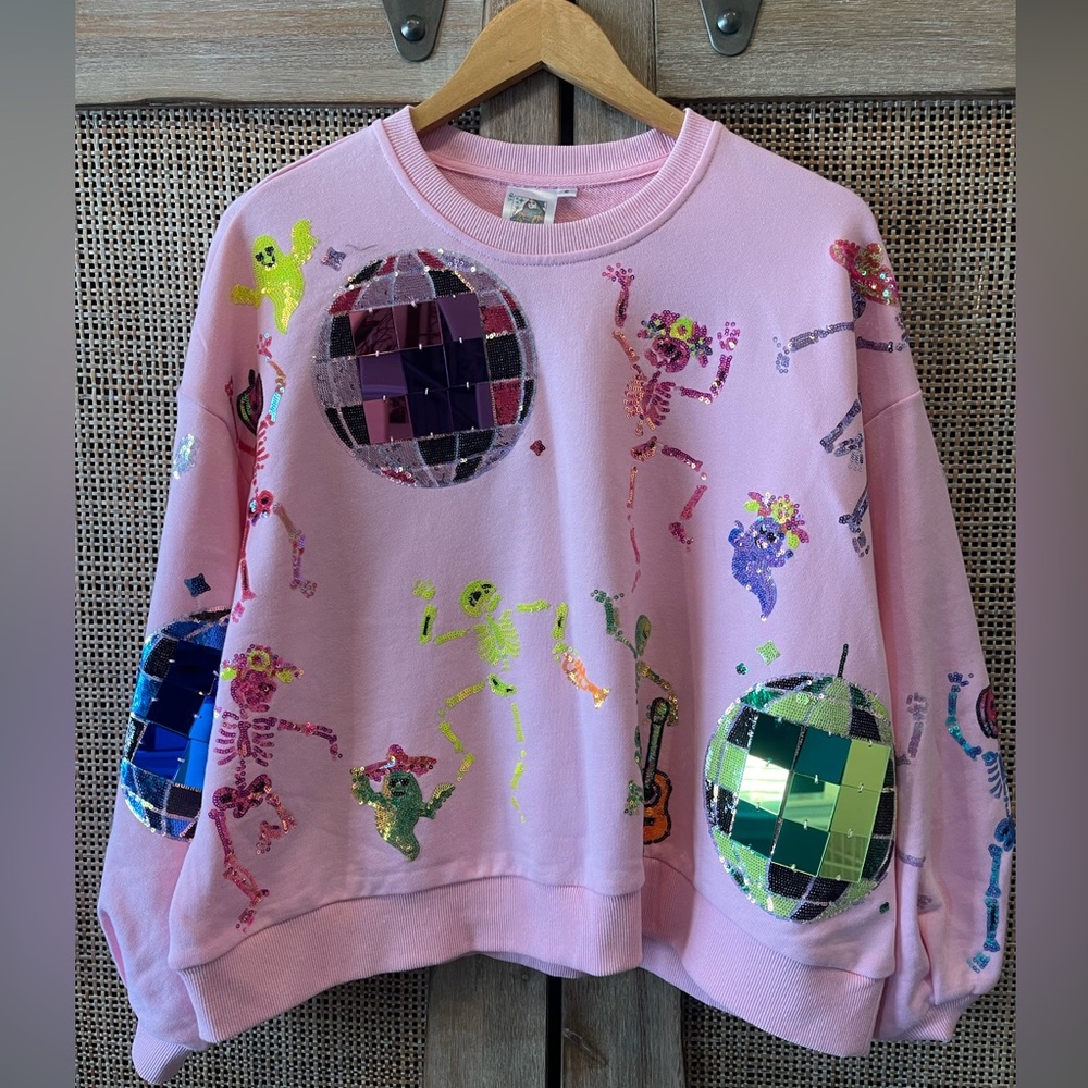 Queen of Sparkles - Dancing Skelton Sweatshirt